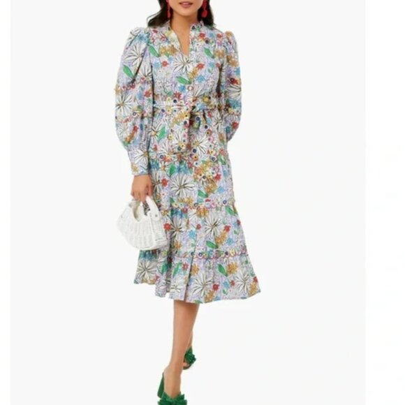 Celia B Oliver scalloped midi tiered dress - Picture 3 of 12